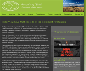 thebrenthurstfoundation.org: The Brenthurst Foundation
The Brenthurst Foundation is on the frontier of innovative development thinking and knowledge in formulating strategies and policies for strengthening Africa's economic performance.