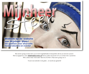 mijnheersfeer.com: Mijnheer Sfeer
Uw gastheer voor sfeervolle thema's, belevingen en concepten voor uw event! Informeer snel en mail uw wens naar: info@mijnheersfeer.nl