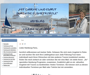 ulrike-schroeder.com: Startseite
Homepage von Ulrike Schröder
Gästeführerin in Hamburg.