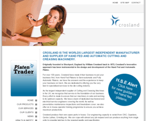 croslandlg.com: Crosland : Hand Fed Platens, Automatic Cutting and Creasing Machinery : Manchester, England
