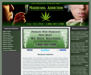 marijuana-addiction.info: Marijuana Addiction
Marijuana addiction .info is a site containing extensive information on marijuana addiction and marijuana.