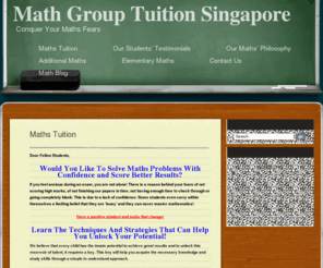 olevelmathtuitionsingapore.com: Math Tuition Singapore | Group Tuition Taught by dedicated and qualified Maths Tutors
Math Tuition for O Level Math Singapore - Additional Mathematics and Elementary Mathematics. Overcome Your Fear Of Mathematics