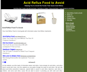 acidrefluxfoodtoavoid.com: Acid Reflux Food to Avoid
Acid Reflux Food to Avoid! Quality Acid Reflux Food to Avoid Information, Reviews, and Best Prices.