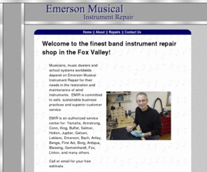 emersonmusical.com: Pete Emerson's Musical Instrument Repair, EMI Trumpets, Trombones, Saxophones, Flutes
Instrument repair technician, providing premium quality repair of musical instruments for retail stores and individuals.