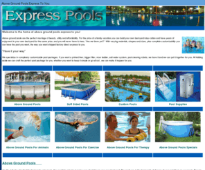 expresspools.com: Above Ground Pools
Welcome to Express. Our mission, to provide you with the best above ground pools and deliver them in 