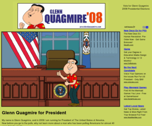 presidentquagmire.com: Glenn Quagmire 2008 presidential election
President elect glenn quagmire 2008