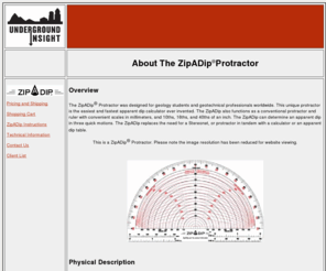 zip-a-dip.com: ZipADip | Official Website
The ZipADip Protractor is the fastest apparent dip calculator ever invented.  Now available over the web. 