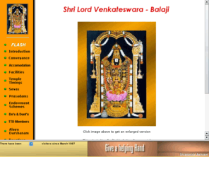 balaji.net: Shri Lord Venkateswara
