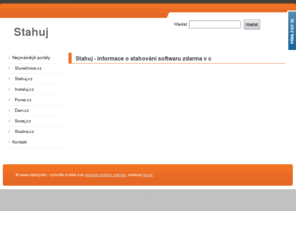 stahuj.info: Stahuj - informace o stahování softwaru zdarma v c
