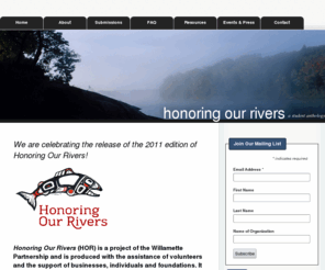 honoringourriver.org: Honoring Our Rivers - A Student Anthology
Honoring Our Rivers - A Student Anthology