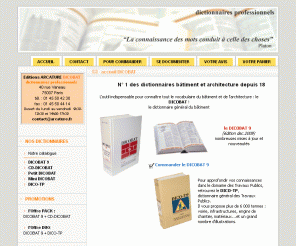 Arcature.fr: DICOBAT 9 Dictionnaire Bâtiment Et Architecture, CD ...