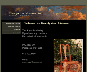 brandywinediorama.com: Home Page
Cabinet making, model making, dioramas, scale models, architectural models, visitor maps