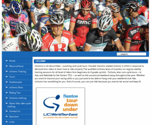 ciclismo.com.au: ciclismo
Ciclismo is all about bikes - coaching and cycle tours.