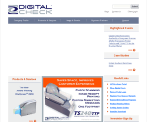 digitalcheck.com: Digital Check, Corp. - Worldwide leader and manufacturer of digital check scanners
