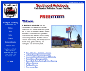 southportautobody.com: Southport Auto body - As a full-service collision repair facility, we are equipped to handle body, glass, unibody, A/C recharges, and refinish
Southport Auto body in Apple Valley, Minnesota is a full-service collision repair facility equipped to handle body, glass, unibody, A/C recharges, and refinishing.