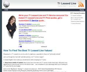 t1leasedline.com: T1 Leased Line
What you need to know to get the best T1 Leased Line,T1 price, and T1 service.