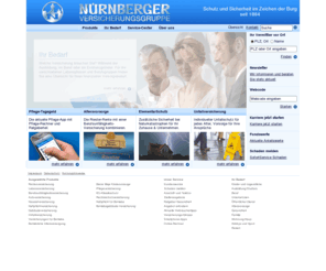 versicherungennuernberger.org: < NÜRNBERGER Versicherungsgruppe > - NÜRNBERGER
Das Leistungspaket der NÜRNBERGER Versicherung: Lebensversicherung, Haftpflichtversicherung, Autoversicherung, Baufinanzierung, Beamtendarlehen, Unfallversicherung, Fondsversicherung, Riesterrente ...