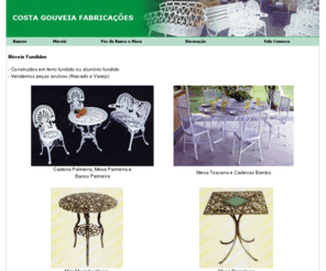 bancoscostagouveia.com.br: Bancos Móveis Cadeiras Ferro fundido Churrasqueiras
Fábrica de Bancos Móveis Cadeiras Ferro fundido Churrasqueiras objetos de Decoração de jardins Postes de Iluminação