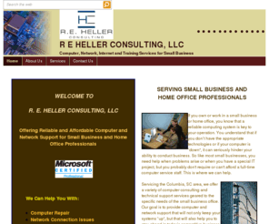 rehconsulting.com: R E Heller Consulting LLC
Reliable and affordable computer and network support for small business and home office professionals in the Columbia, SC area