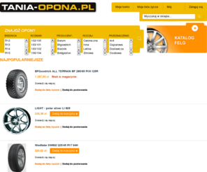 tania-opona.pl: Tania-opona
Default Description