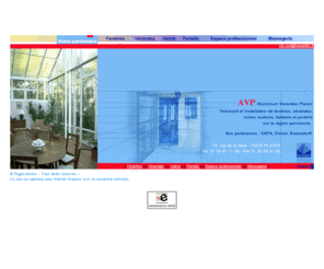 avp.fr: AVP Aluminium Vérandas Plaisir, volets, portails
AVP  à  Plaisir : fenêtres, vérandas, volets roulants et battants, portails. Fabricant et installateur sur la Région Parisienne.