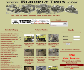 OLD VINTAGE ANTIQUE AUTO CAR TRUCK TRACTOR AUCTION CLASSIFIED
