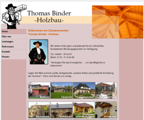 holzbau-binder.com: Thomas Binder -Holzbau-
Thomas Binder Holzbau - Ihr zuverlässiger Partner und Meisterbetrieb für Holzbau-Komplettleistungen