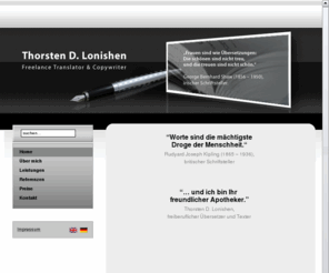 lonishen.com: TDL - Englisch Texter und Übersetzer | Home
TDL - Englisch Texter und Übersetzer