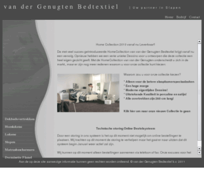 vandergenugten.com: van der Genugten Bedtextiel - Dekbedovertrekken, Hoeslakens, Topdek Hoeslakens en Matrasbeschermers
Uw specialist in bedtextiel