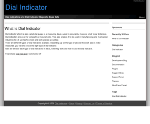 dialindicators.org: Dial Indicators. Dial Test Gauge & Dial Indicator Magnetic Base
Precision dial indicator, dial test indicator and magnetic base for accurate measuring. Use the best dial gauges for your job.