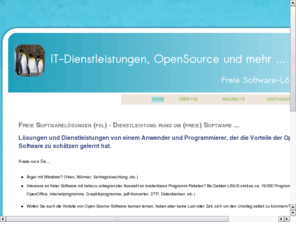 fsl-mw.de: Freie Softwareloesungen
Matthias Welker OpenSource und andere Freie Softwareloesungen LINUX Fachdatenbanken Fachinformationssysteme