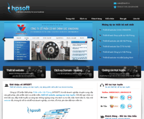 hpsoft.vn: Thiết kế website hàng đầu tại hải phòng,thiết kế web tại hải phòng,thiết kế website giá rẻ tại hải phòng.
Công ty thiết kế website tại Hải Phòng cung cấp dịch vụ thiết kế website chuyên nghiệp hàng đầu Việt Nam, thiết kế website động, Flash cao cấp, tối ưu hóa website và quảng bá ..