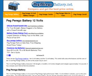 pegperegobattery.net: Per Perego Battery - Review & Compare  - Peg Perego Battery
Peg Perego Battery 12 Volts - If you are looking for the best Peg Perego Battery, then I suggest you read more to learn where to buy peg perego chargers.