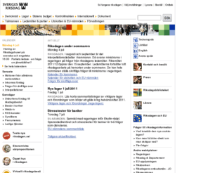 nationaldagen.net: Startsida - Riksdagen
Sveriges riksdags webbplats