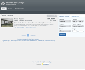 imoveis-golega.com: Portal Imobiliário - Imóveis em Golegã - Apartamentos, Moradias, Escritórios, Terrenos, Garagens, Lojas, Armazéns
Portal Imobiliário - Imóveis em Golegã - Apartamentos, Moradias, Escritórios, Terrenos, Garagens, Lojas, Armazéns