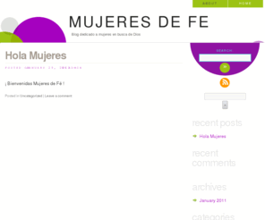 mujeresdefe.net: Mujeres De Fe | Blog dedicado a mujeres en busca de Dios
