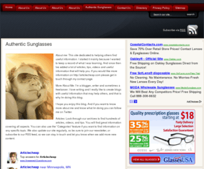 articlecheap.com: Authentic Sunglasses | Authentic Sunglasses
Authentic Sunglasses