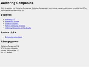 aalderingcompanies.nl: Aaldering Companies
