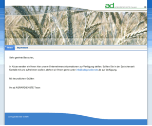 agrardienste.com: AD Agrardienste - Home
Meine Homepage