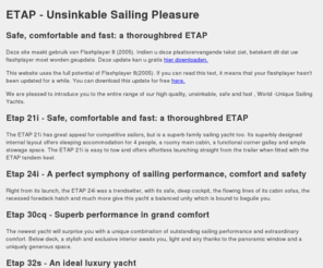 etapyachting.com: ETAP - Unsinkable Sailing Pleasure
ETAP - Unsinkable Sailing Pleasure