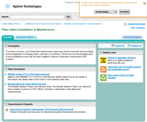 otdr.com: United States Home | Agilent
The premier measurement company -- advancing electronics, communications, life sciences and chemical analysis