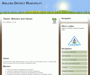 amajuba.gov.za: Vision, Mission and Values | Amajuba District Municipality
