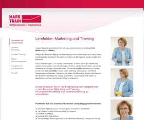 marktrain.com: Lernfelder: Marketing und Training | MarkTrain - Kompetenz für Lernprozesse
