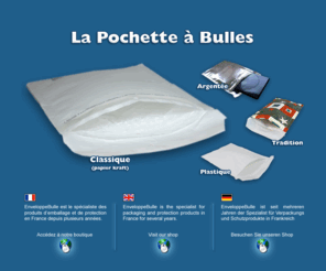 pochettebulle.com: enveloppe, bulles, envelop, bubble, bulle, buble pack, protection
Spécialiste de la pochette à bulles