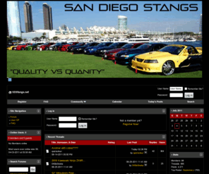 sdstangs.net: SDStangs.net
This is a discussion forum powered by SD Stangs Car Club. To find out about SD Stangs, go to http://www.sdstangs.net/