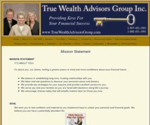 truewealthadvisorgroup.com: True Wealth Advisors Group - Providing keys to your success!
Financial Investments