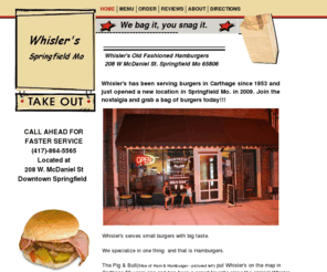 whislersdowntown.com: Whisler's
This is a take out restaurant in your city.