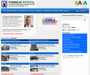 bolsainmobiliaria.info: CEPIBC
Sitio oficial del Consejo Estatal de Profesionales Inmobiliarios de Baja California, A. C.