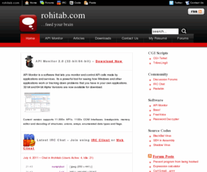 rohina.com: Free Software and Source Code | Feed Your Brain | rohitab.com
Free Software and Source Code, Programming and Development Forums and IRC Chat