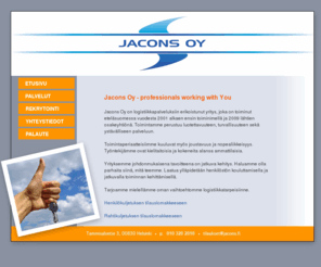 jacons.fi: Jacons Oy - logistiikkapalvelujen ammattilainen - kuljetuspalveluja
